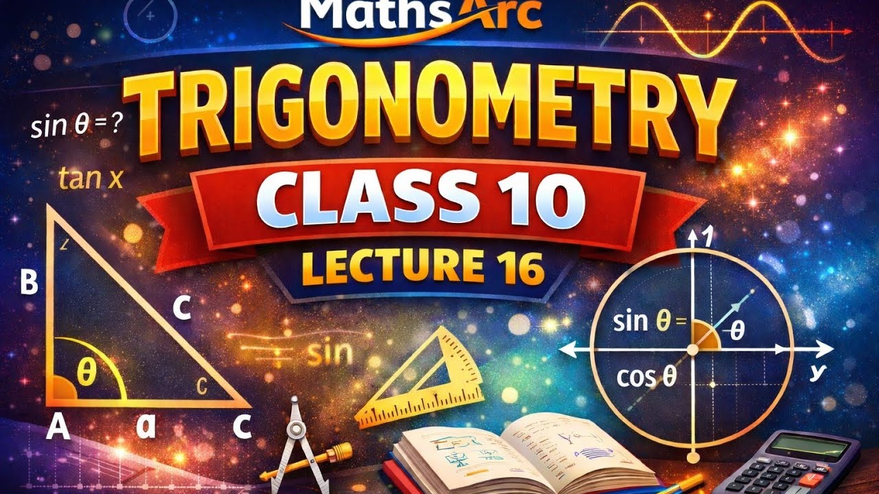 Trigonometry class 10 lecture 16 | CBSE maths | mathsarc foundation.