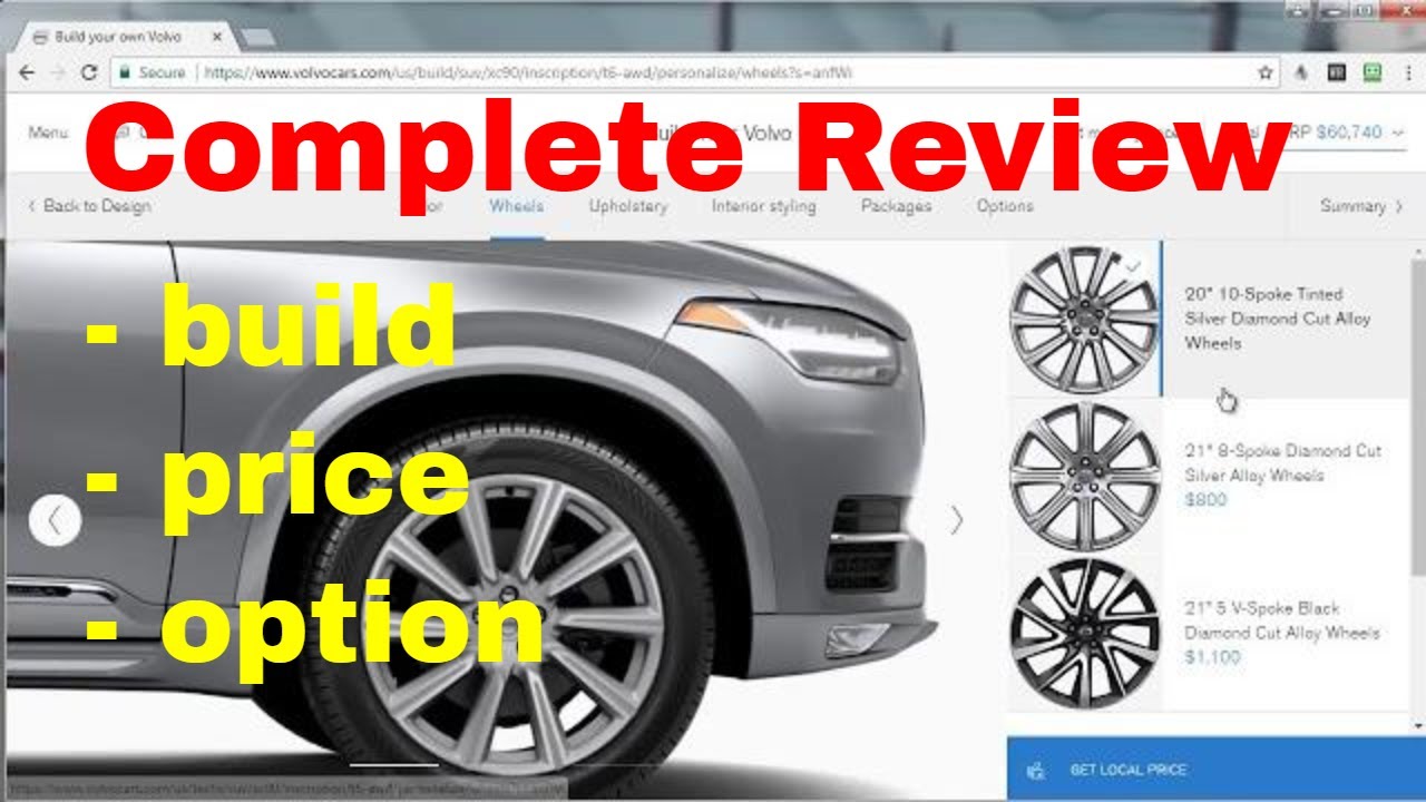 2018 Volvo XC90 Inscription T6 AWD & XC90 Build, Price Features & Options