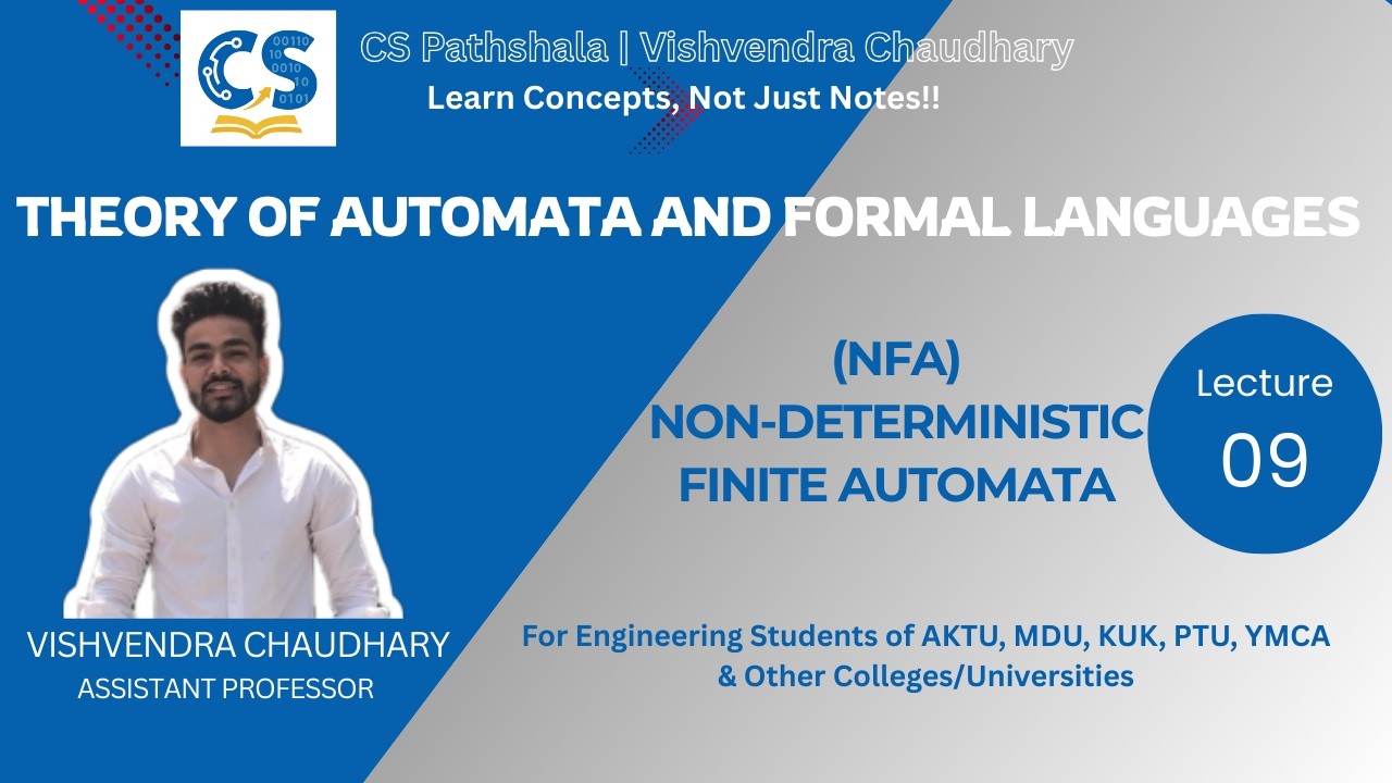 TAFL | Unit-1 | Lecture-9 | Non-Deterministic Finite Automata (NFA) | AKTU B.Tech CSE