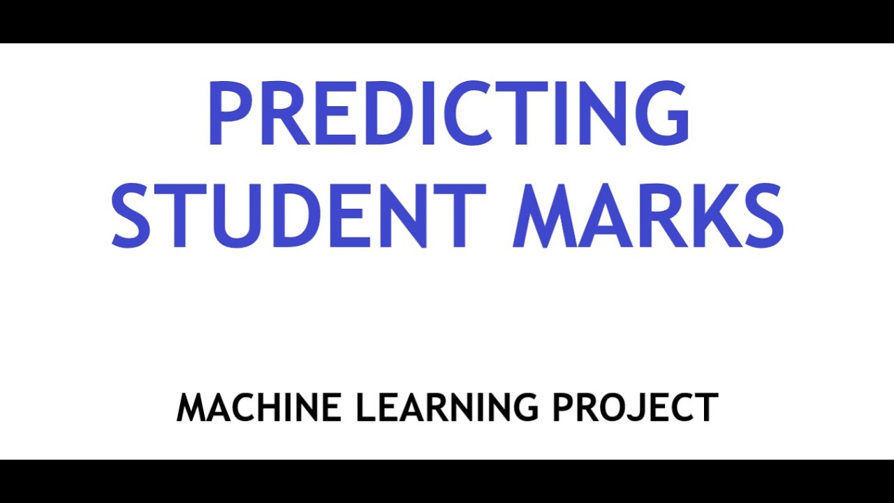 Machine Learning Project | Predicting Student Marks | Python