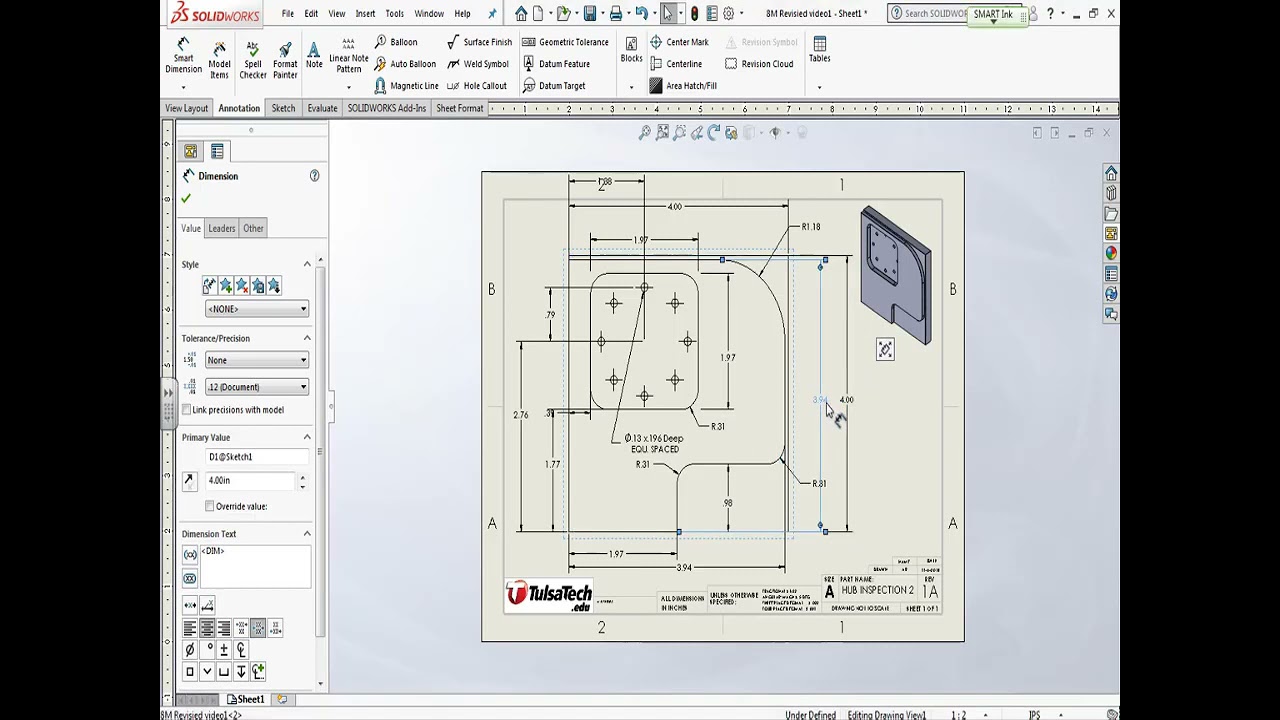 Solidworks Creating a Blueprint from a Model