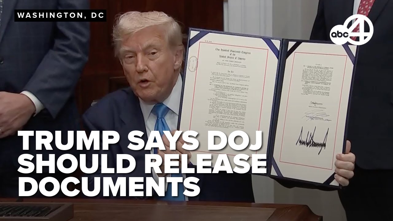 Trump says DOJ should release 'burn bags' with documents while signing veteran bill