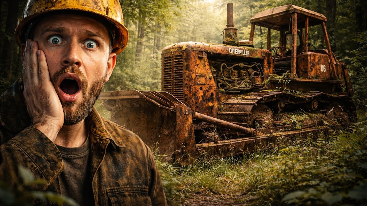We Found a Caterpillar D6 Lost in the Forest… | ASMR Discovery to Restoration