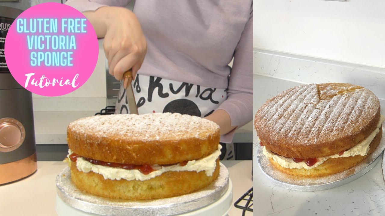 How To Make Gluten Free Victoria Sponge | Gluten Free Sponge Recipe | THE GEEKY BAKER