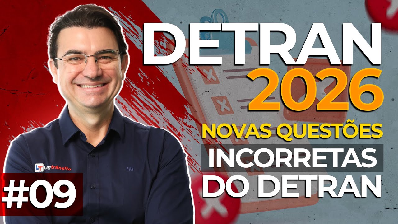 Novas Questões ERRADAS do DETRAN 2026 #09 #legtransito #ronaldocardoso