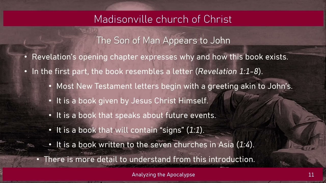 Analyzing the Apocalypse - The Son of Man Appears to John (Episode 3)