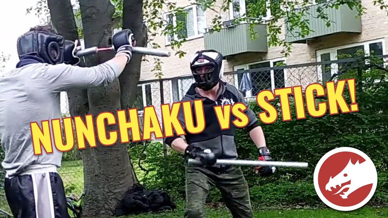 NUNCHAKU vs STICK! Sparring (Watch what happens)