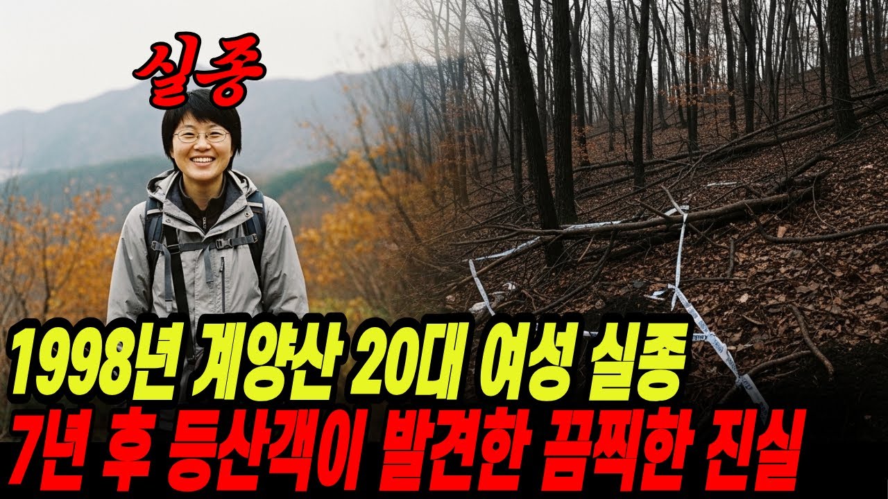1998년 계양산 20대 여성 실종, 7년 후 등산객에 의해 밝혀진 그날의 끔찍한 진실