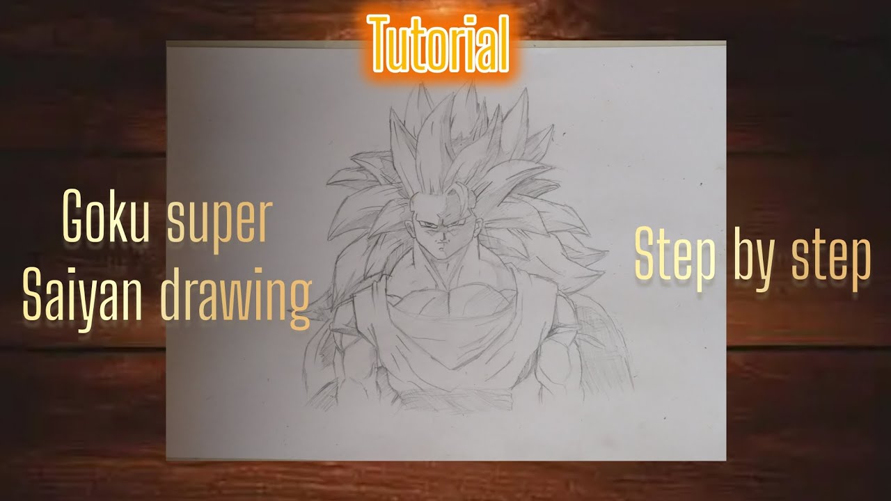🔥How to draw goku super saiyan 3| part 1|Step by step tutorial
