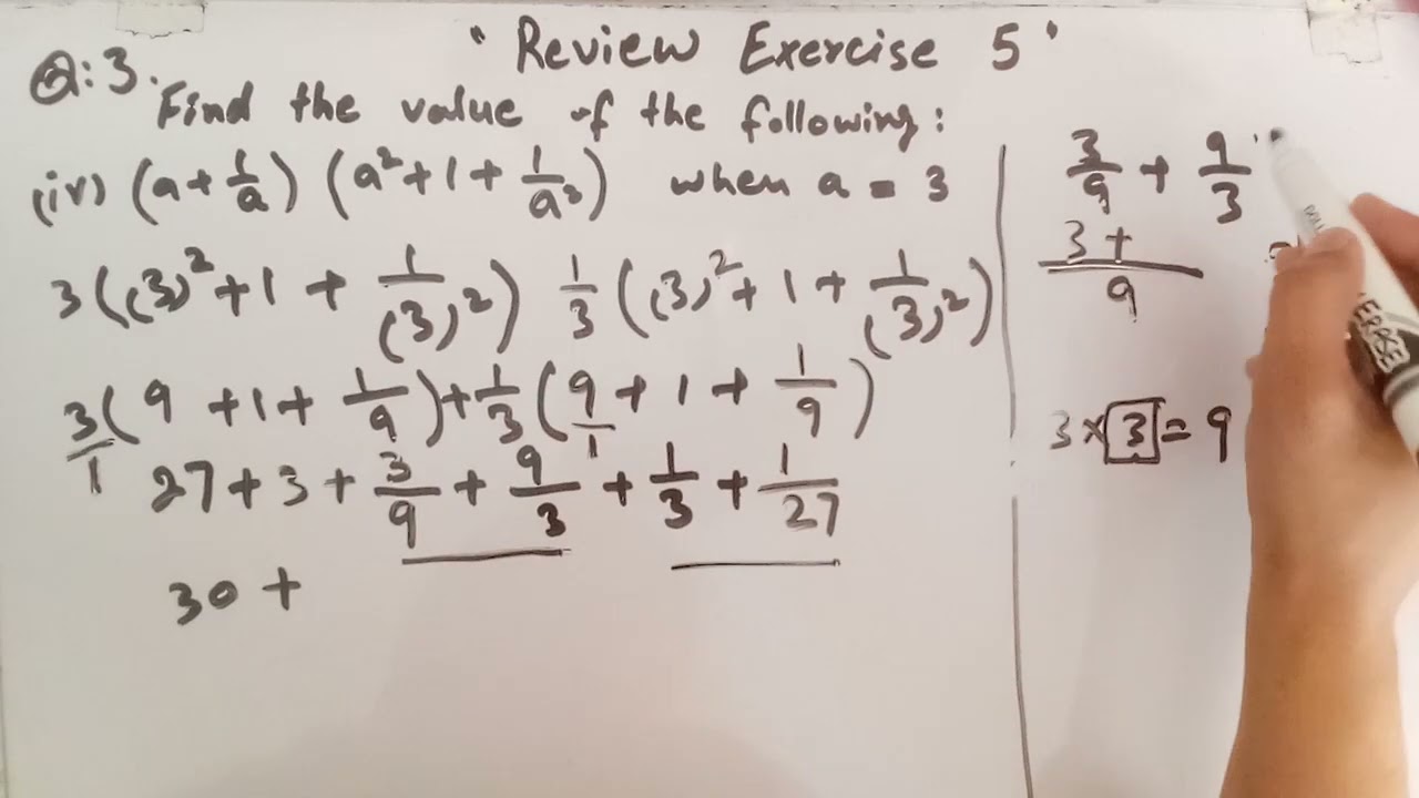 8th Class Math Review Exercise 5 Question 3 (part 4 and 5) ||Sindh text book board Jamshoro||