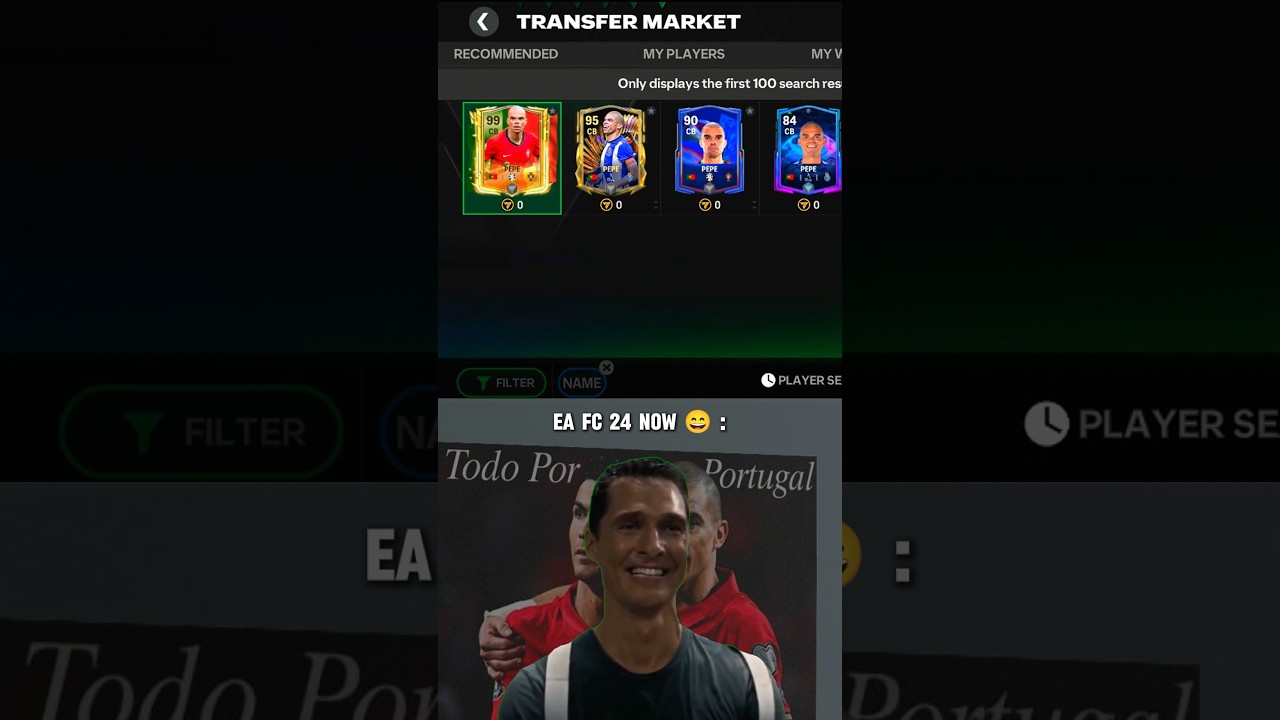 Pepe IS REMOVED 💔 😥 FROM EA FC MOBILE 25 | PEPE RETIRED | 👋 #eafcmobile #fifamobile