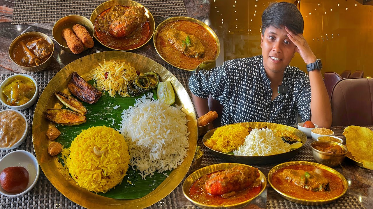 একসাথে ১৮ রকমের খাবার মটন,ইলিশ, চিংড়ি মালাইকারি, কচুপাতা চিংড়ি😱 সাথে ফিশ কবিরাজি❤️Bong Insane