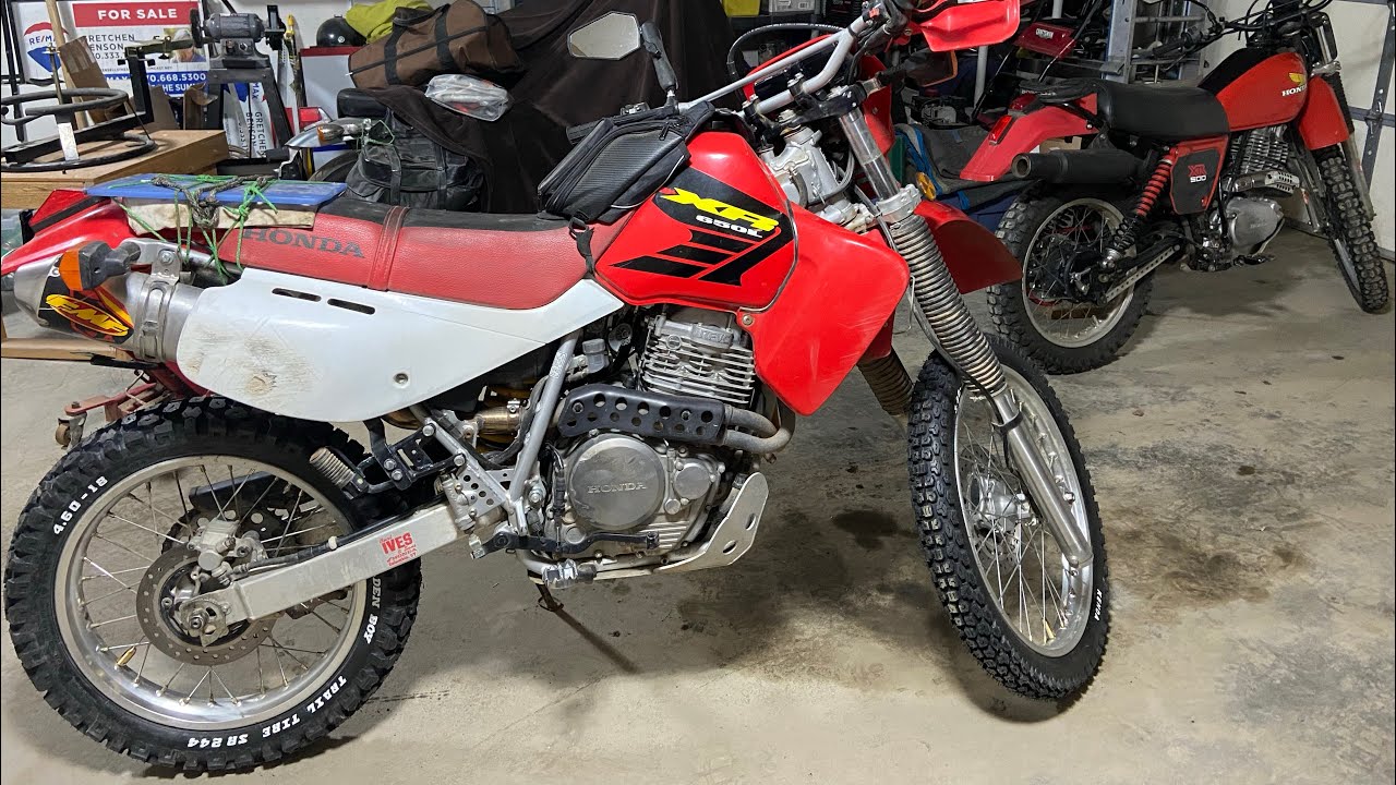 XR 650L gets new tires.