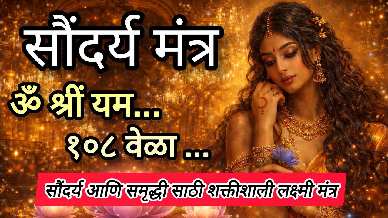 ॐ श्रीं यं सौंदर्य मंत्र 108 वेळा जप | Clear Skin, सुंदर केस, आकर्षक व्यक्तिमत्व, पैसा आणि समृद्धी💫