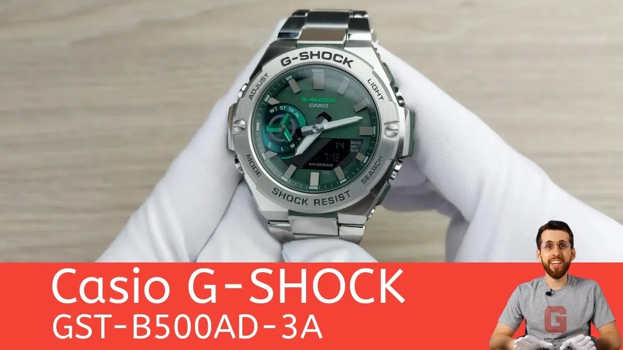 Green G-Steel Is Here / Casio G-Shock GST-B500AD-3A