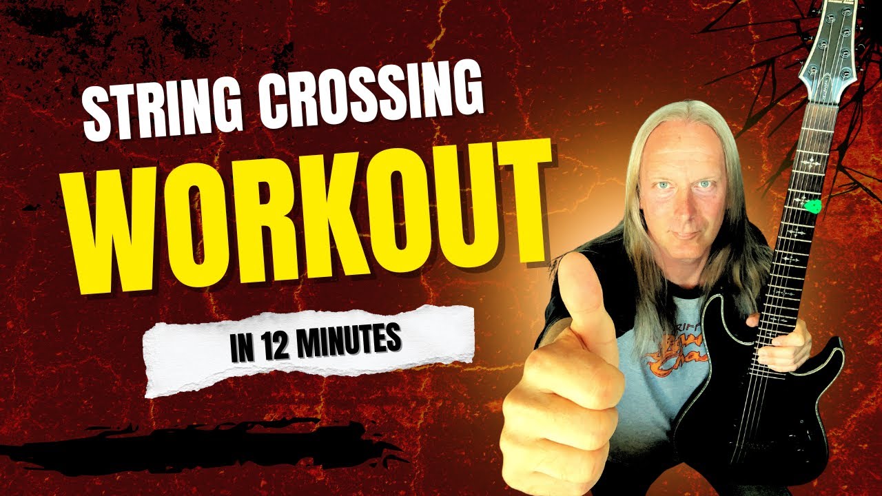 Guitar STRING CROSSING Made Easy – Daily 12 Min Play-Along Drill
