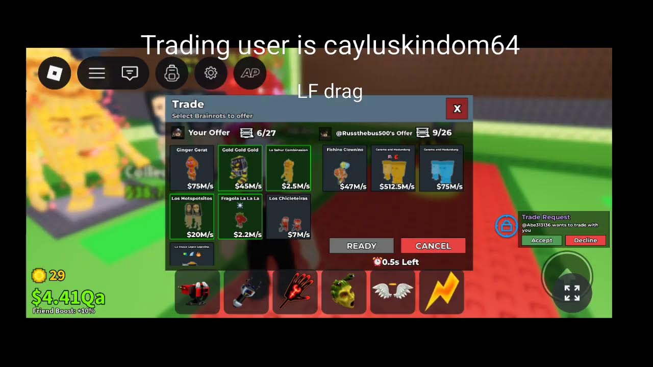 Trading in sab
