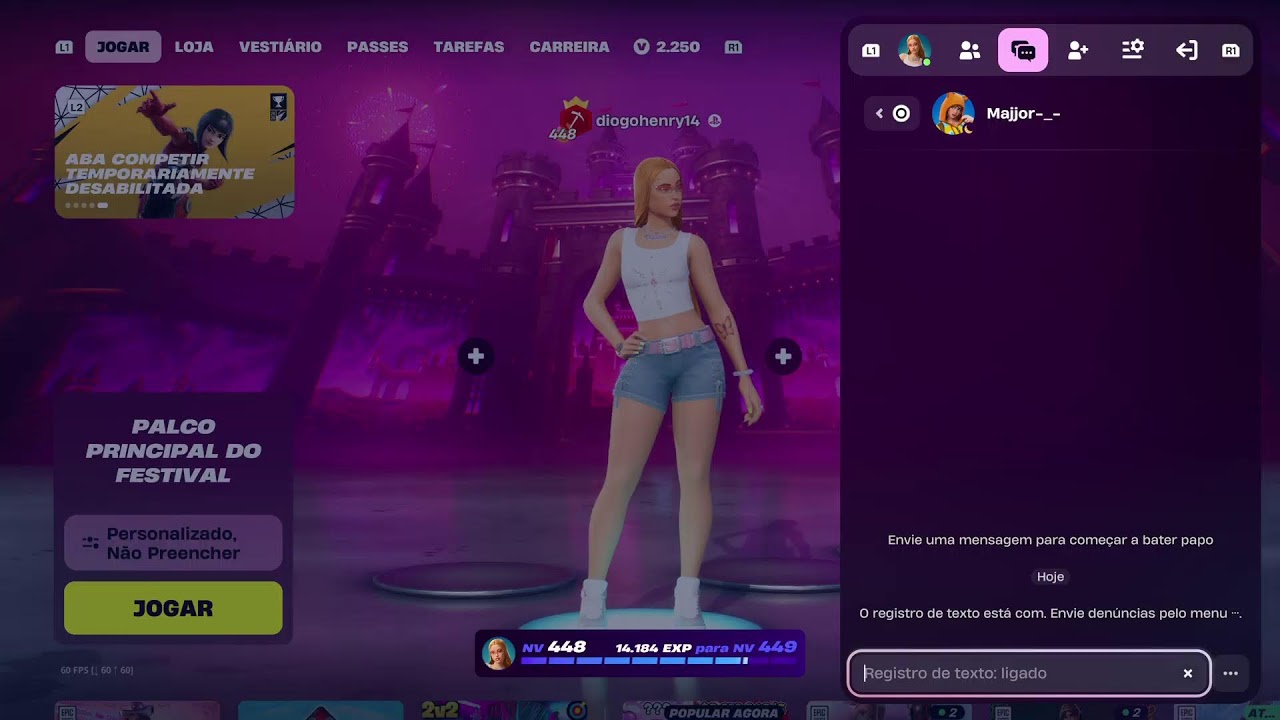 Guitar hero Palco festival /Fortnite 🎮🎤🎸🎵