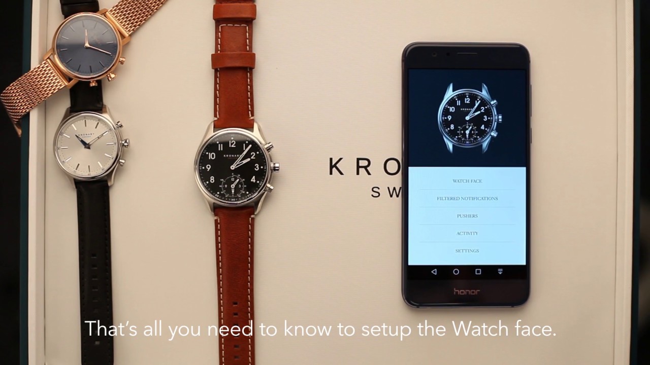 How to set up the Kronaby Watchface on Android