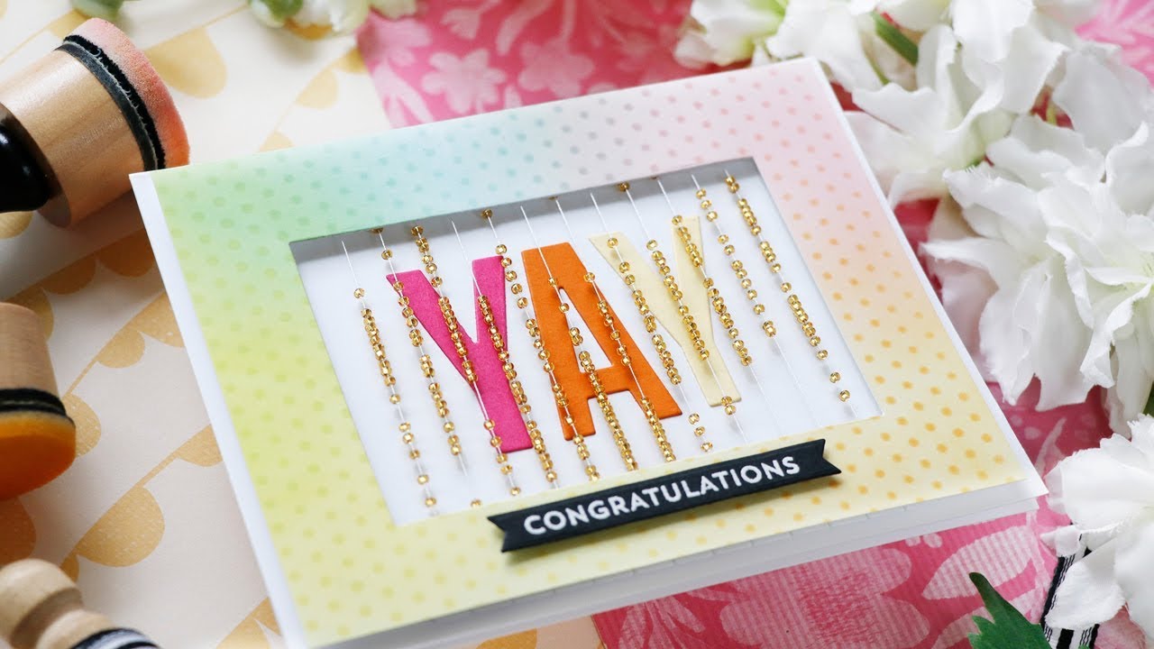 Creative Spark with Laura Bassen | Congrats Rainfall Card