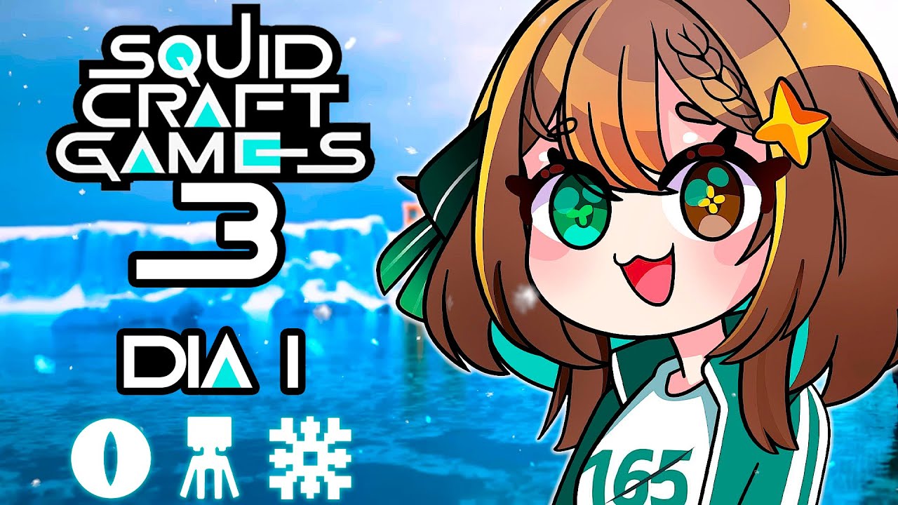 🟢  【ES/JP】¡VAMOS A PASARLO BIEN! 🐙 | SQUID CRAFT GAMES DÍA 1