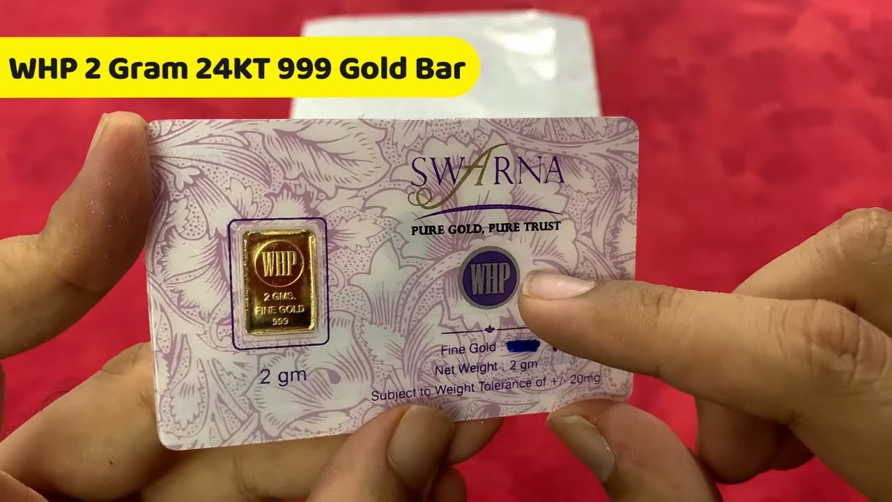 WHP Jewellers 2 Gram 999 Gold Bar - 24 Karat Gold Bar Ajio Unboxing | Indian Bullionaire