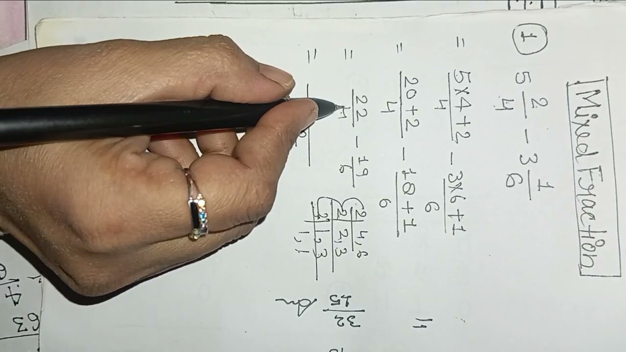 Mixed Fraction short form 
