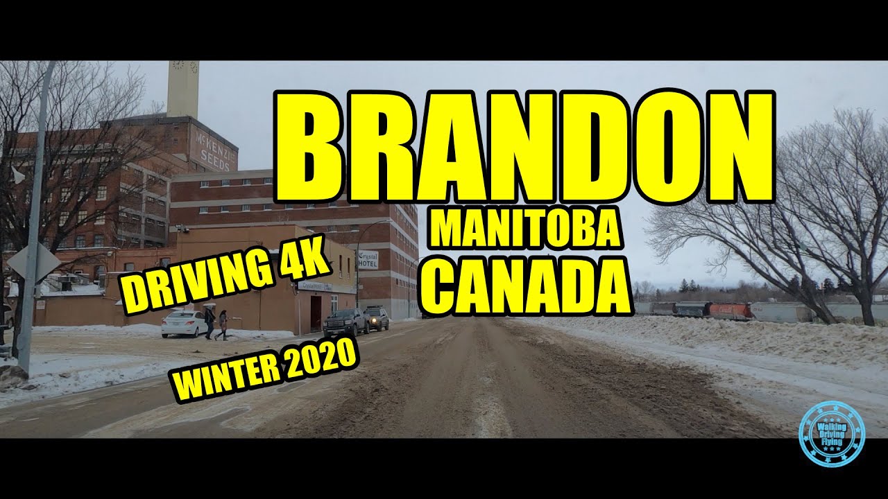 Brandon, Manitoba Canada - Driving 4K
