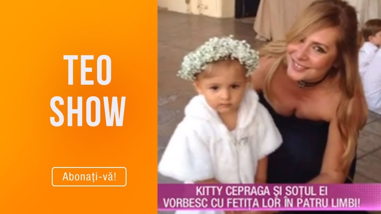 Teo Show (03.04.2019) - Kitty Cepraga si sotul ei vorbesc cu fetita lor in patru limbi!