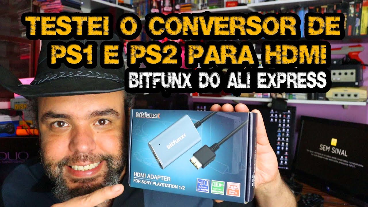 Testei o BITFUNX para PS1 e PS2 DO ALI EXPRESS - Jogue seu PLAY1 ou PLAY2 com uma imagem incrível