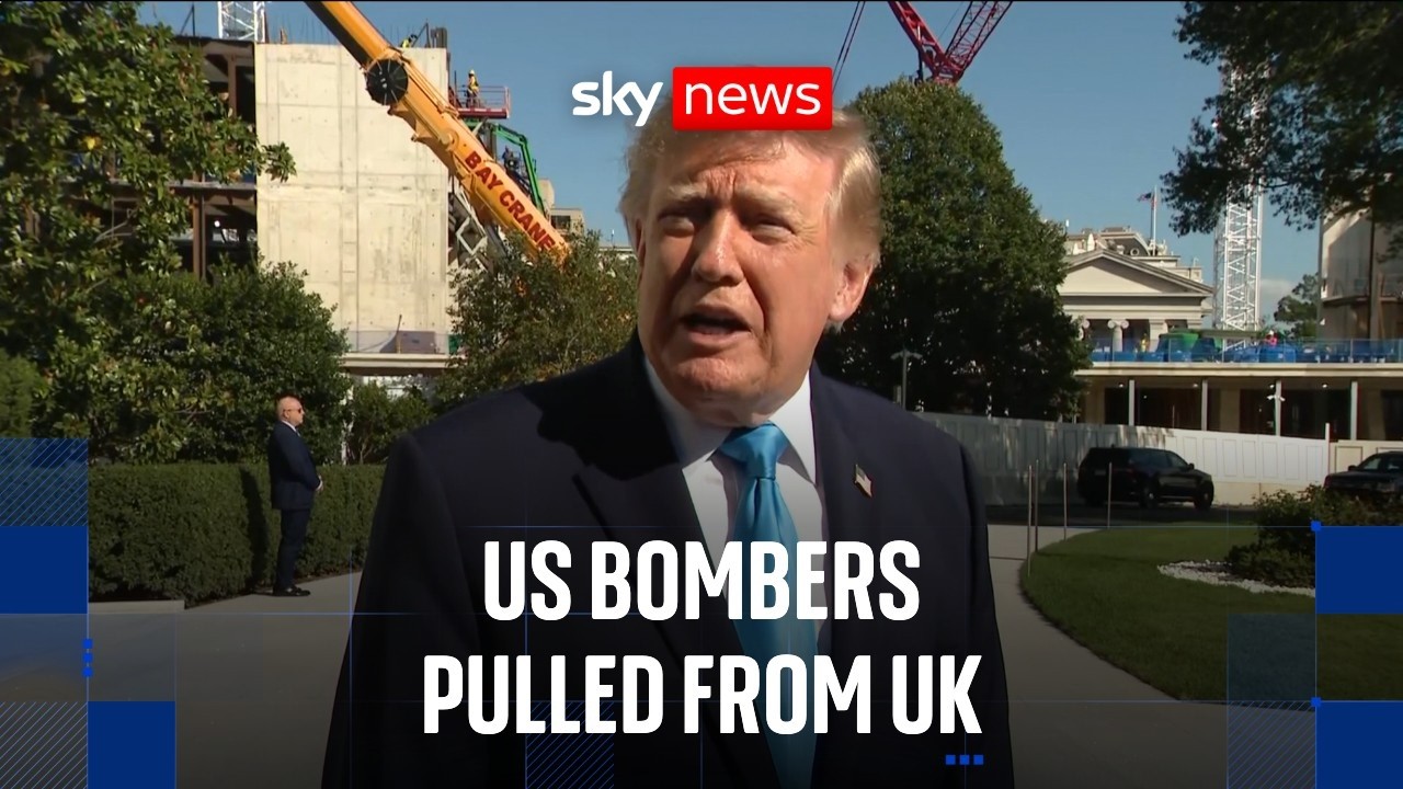 US bombers left UK over 'specific threat', says Donald Trump