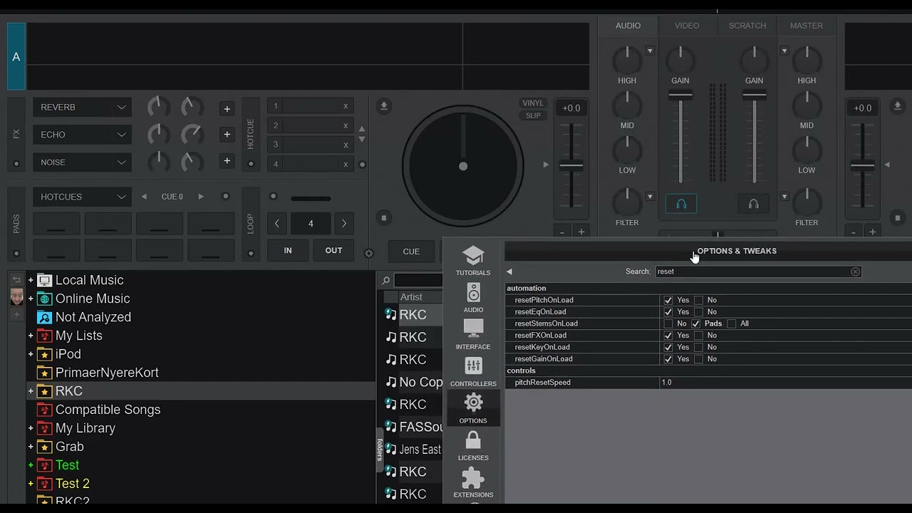 Quick n' Dirty: The new resetGainOnLoad feature in VDJ2025 build 8528