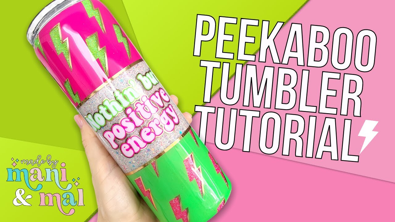 Учебное пособие по созданию стакана Peekaboo с блестками