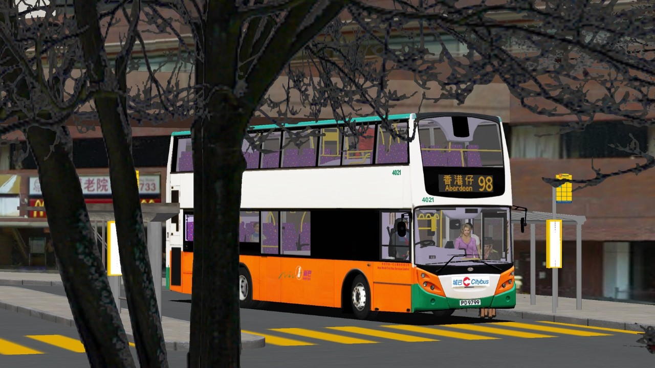 [Omsi 2] CTB Route 98 利東邨 → 香港仔成都道 | ADL_Enviro500_NWST - 4021 PD 9799