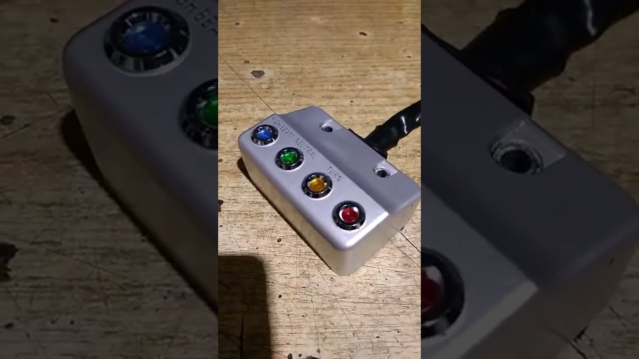 Painel Virago xv 250s com luzes indicadoras de LED