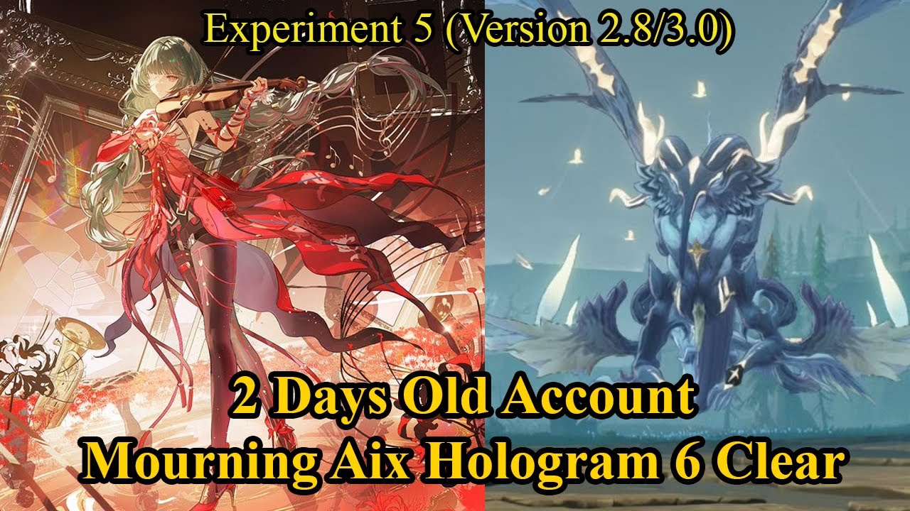 2 Days old F2P Mourning Aix Hologram 6 Clear, Wuthering Wave, Experiment 5