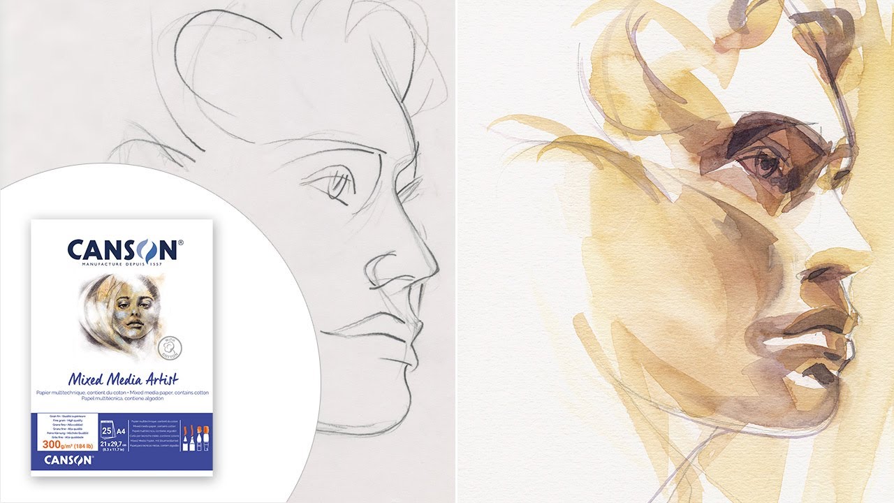 Réaliser une étude de portrait à l’aquarelle.