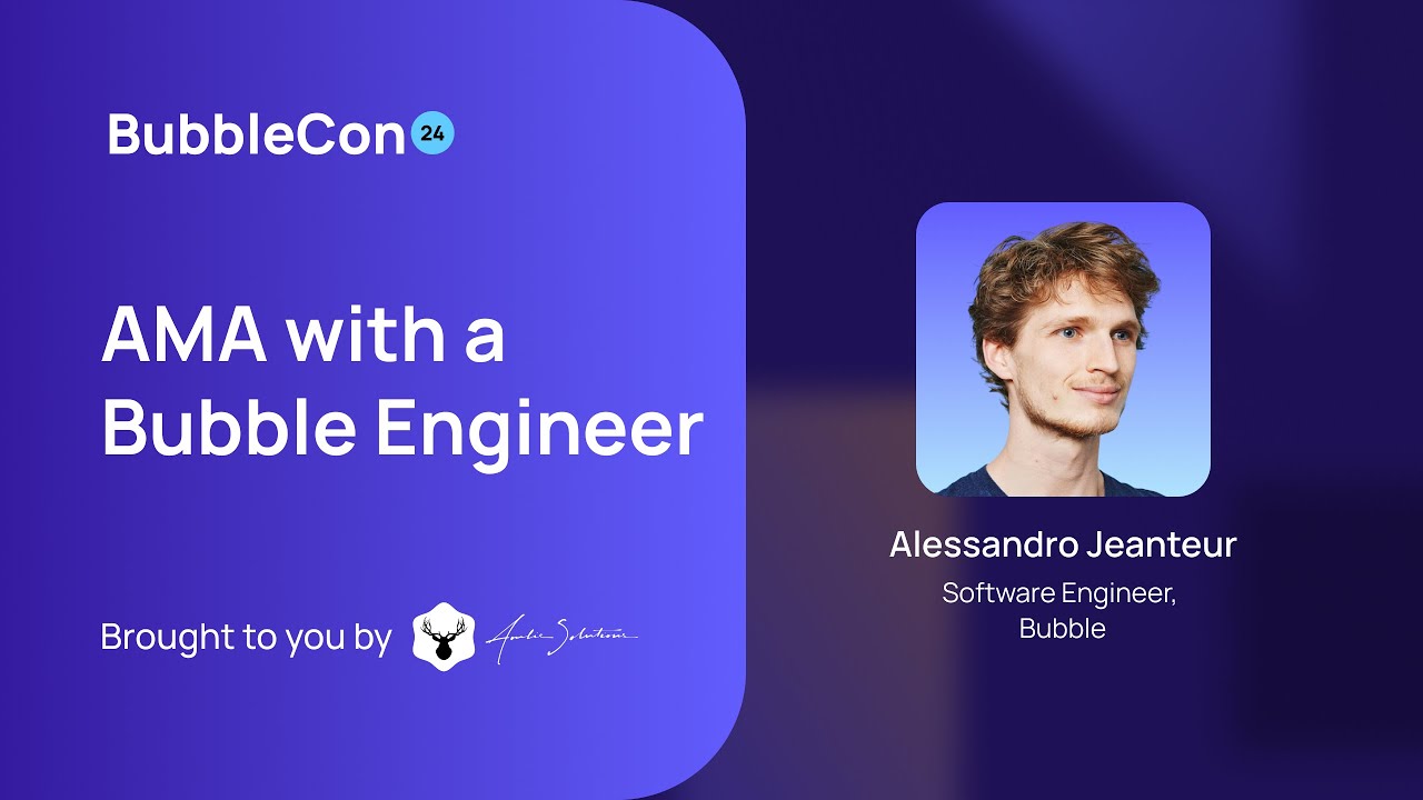AMA with Bubble Engineer, Alessandro Jeanteur | Bubblecon 2024