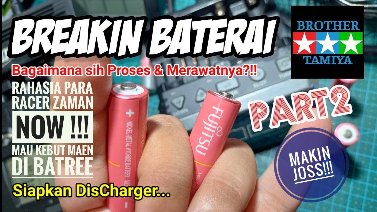 PART2 Cara Mudah BREAK-IN Baterai Tamiya Fujitsu | Rahasia Racer Tamiya Stb side Damper STO [ミニ四駆]