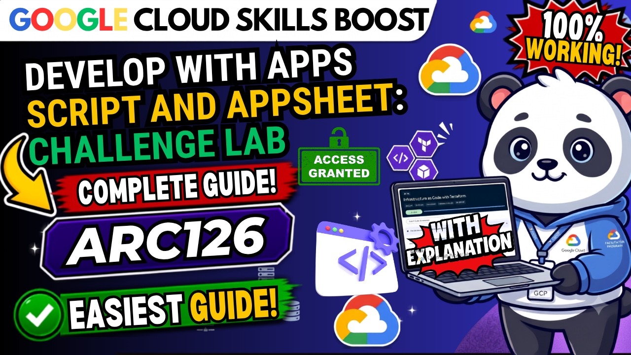 Develop with Apps Script and AppSheet: Challenge Lab | ARC126