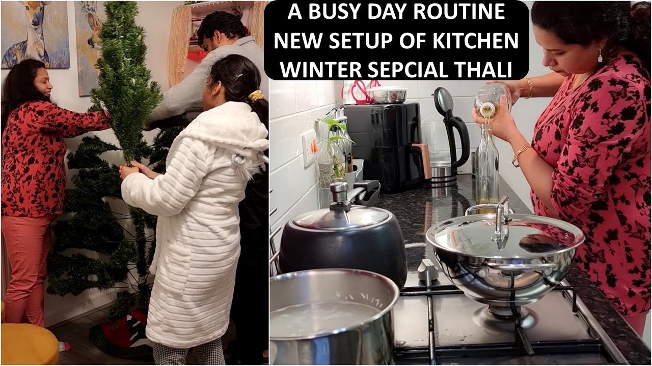 A Busy & Productive Day Routine | Quick Recipes For Busy Days | Christmas Tree Setup
