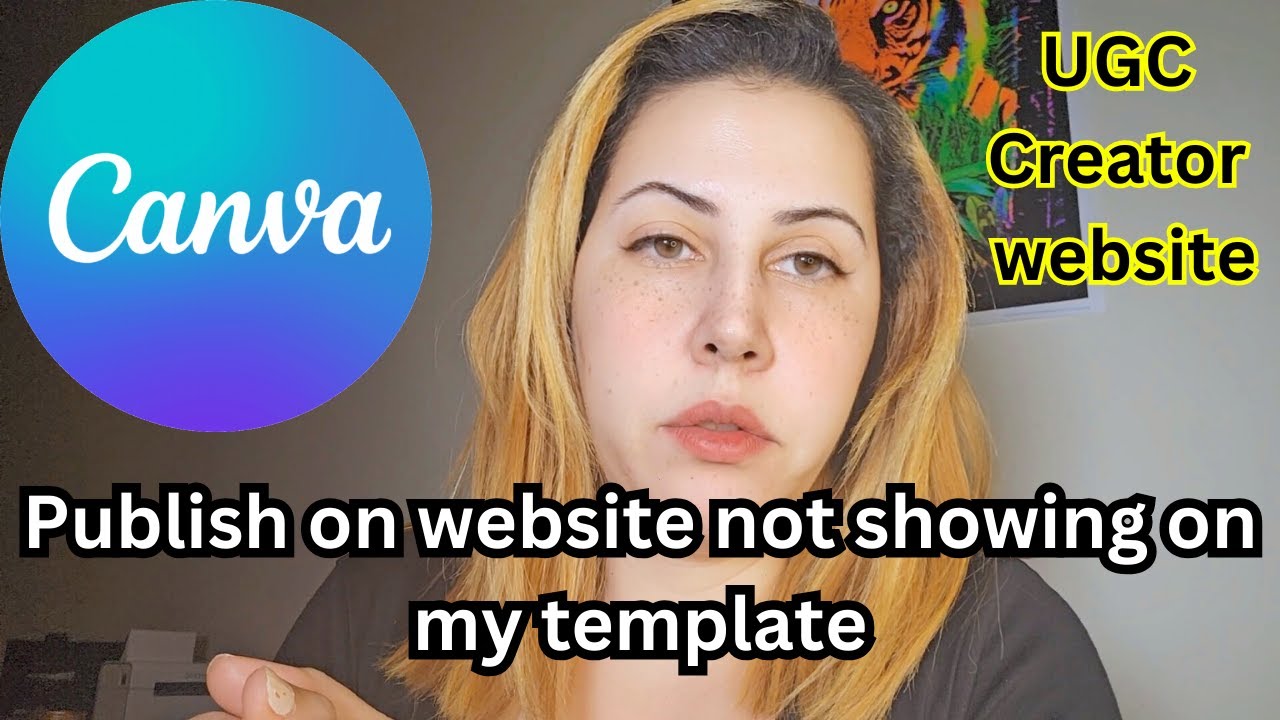 Canva Template publish as website solved! UGC Creator Portofolio on Canva(Free Vesion)