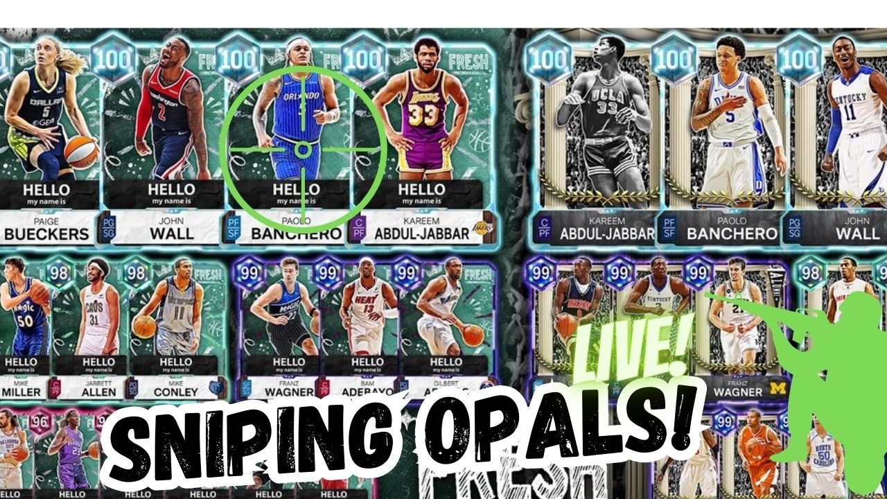 LIVE! - Sniping Opals in NBA 2k26 MyTeam! *Fresh Drop!*
