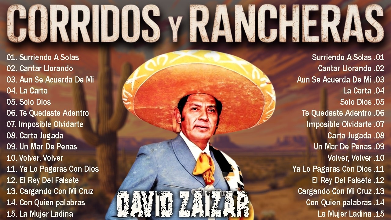 🎤 David Zaizar | Los Grandes Éxitos del Rey del Falsete 🎼 Rancheras Inolvidables de México