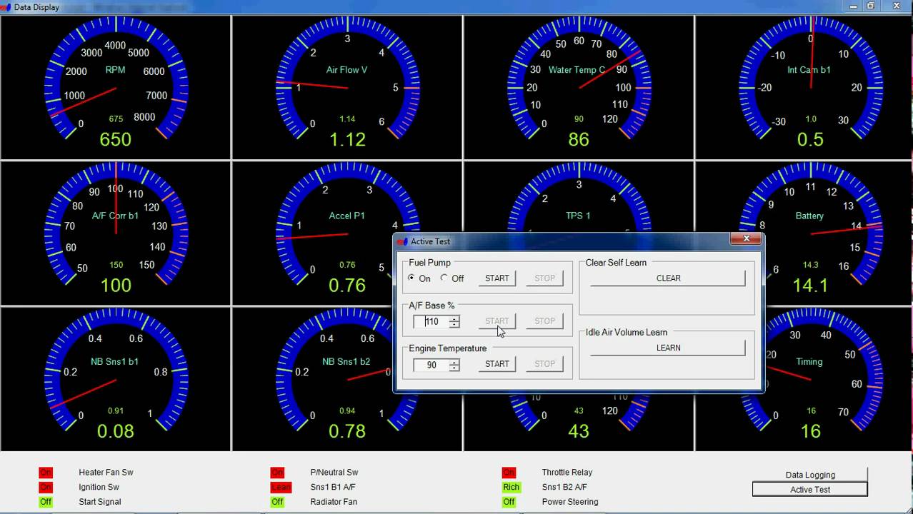 Nissan DataScan II - Active Test
