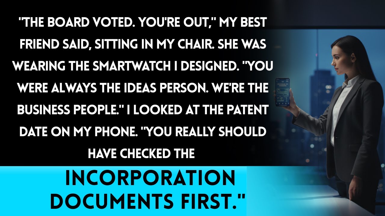 We Voted You Out. The Company Doesn't Need You Anymore," My Best Friend Said. She Was Wearing