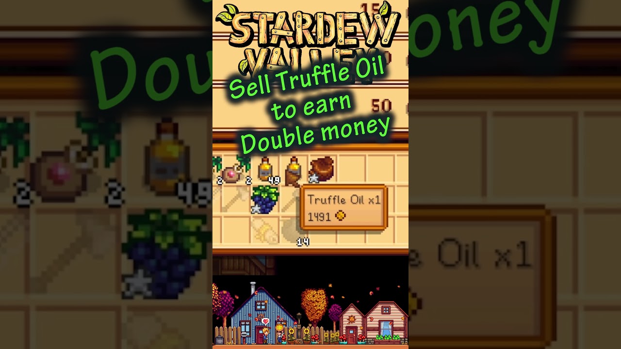Tips to Make More Profit ' Sell Truffle oil instead of Truffle' - Stardew Valley with @seasonplayz