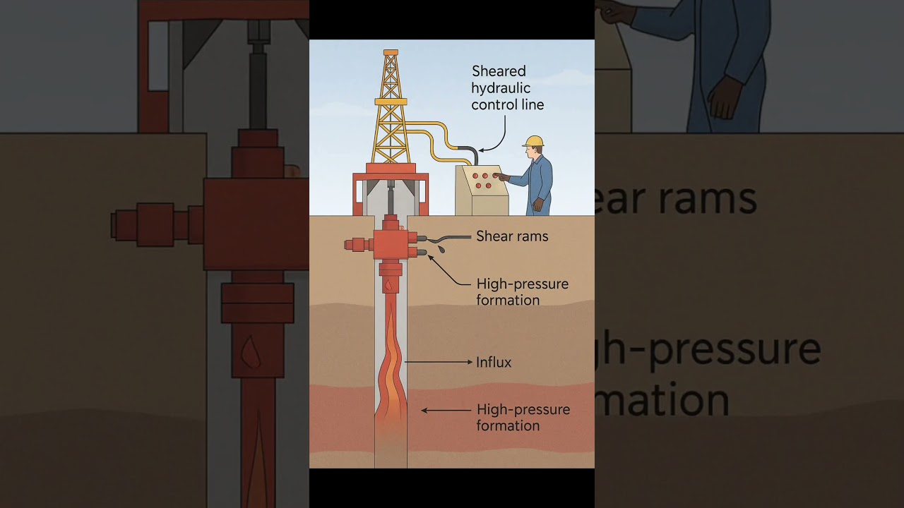 Shear Ram Failure: Backup Safety System Question 9 #drillinghse#iwcf #wellcontrol  #training