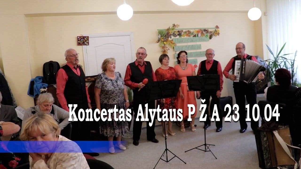 Senjorų dienos koncertas Alytaus P Ž A 23 10 04