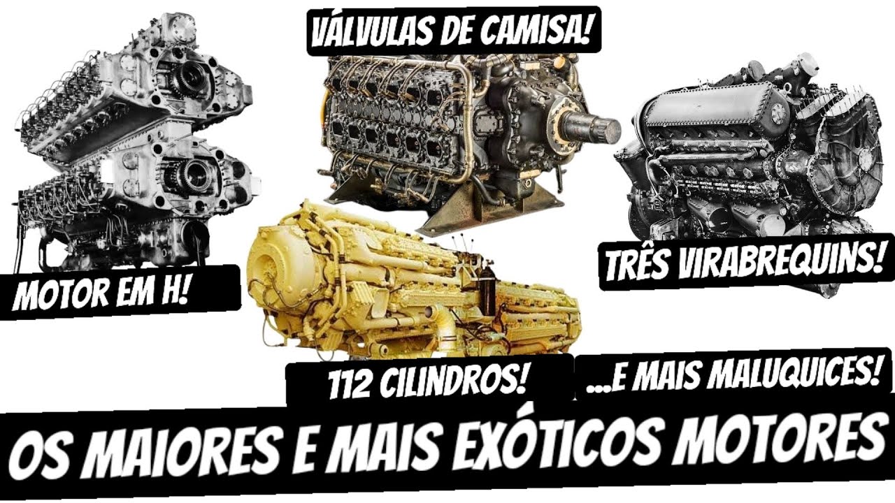 MOTORES como você NUNCA VIU - Os MAIORES e MAIS EXÓTICOS motores